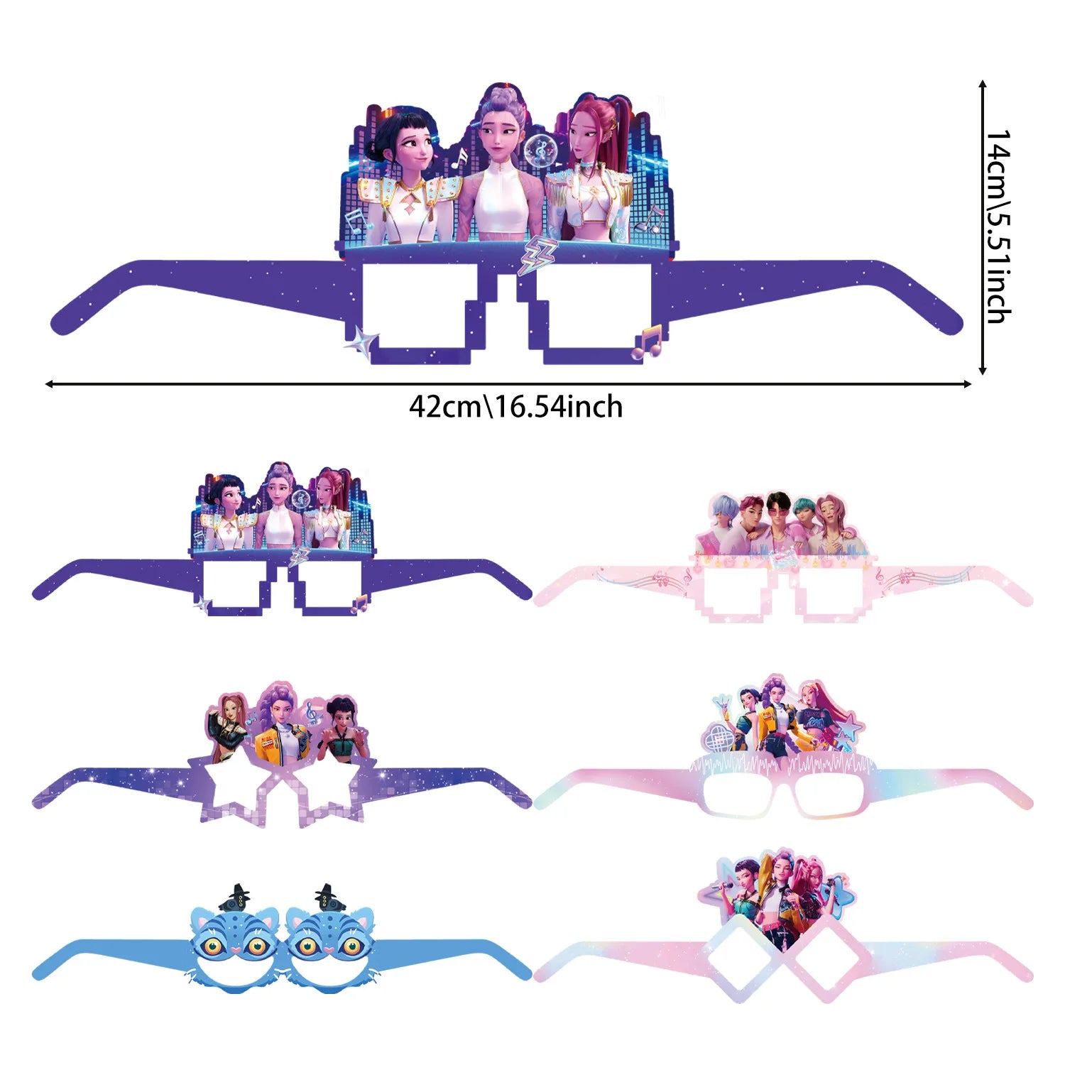 Demon Hunters Birthday Party Decor Tableware Banner Decorations Cake Topper Balloon Girl Kid Korean Kpop Anime Party Supplie Set