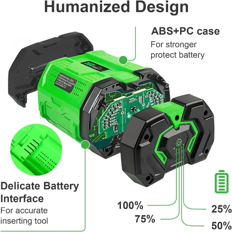 56V 10.0Ah Lithium-Ion Battery Replacement For EGO BA4200 BA2800T BA4200T BA1400T
