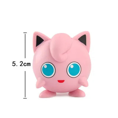 5-8cm Pokemon Anime Figure Pikachu Charmander Squirtle Bulbasaur Psyduck Cute Doll Pet Action Collect Model Kids Toy Gift