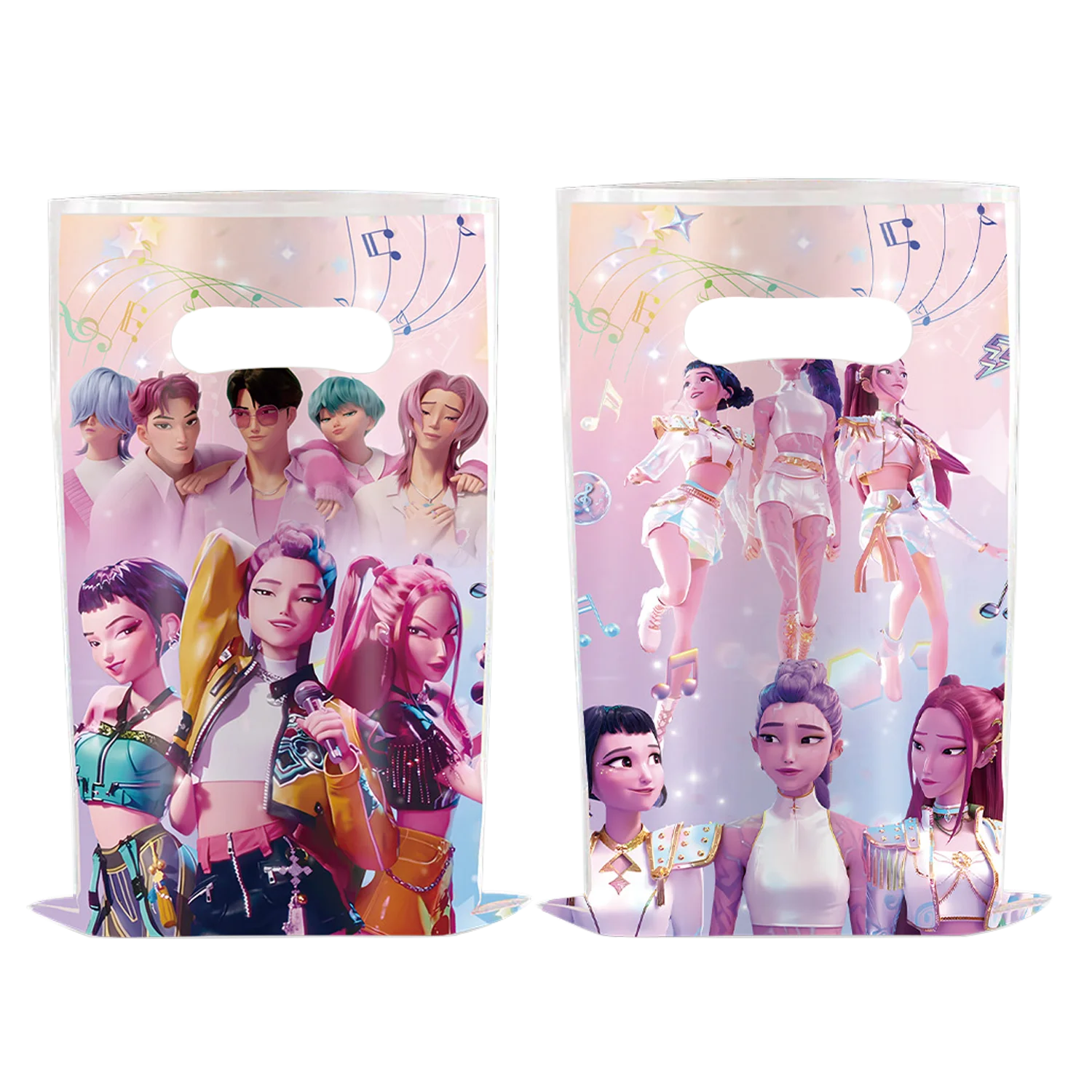 Demon Hunters Birthday Party Decor Tableware Banner Decorations Cake Topper Balloon Girl Kid Korean Kpop Anime Party Supplie Set