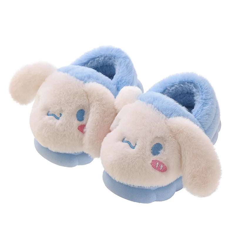 New Winter & Autumn Cartoon Kids' Cotton Slippers - Toddler & Big Kid Slippers, Cute Parent-Child Home Slippers