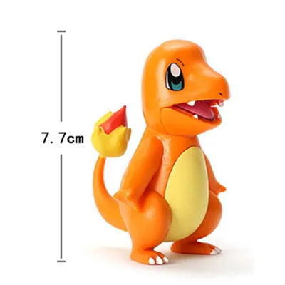 5-8cm Pokemon Anime Figure Pikachu Charmander Squirtle Bulbasaur Psyduck Cute Doll Pet Action Collect Model Kids Toy Gift