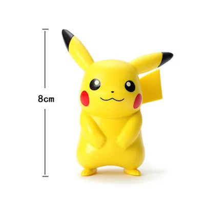 5-8cm Pokemon Anime Figure Pikachu Charmander Squirtle Bulbasaur Psyduck Cute Doll Pet Action Collect Model Kids Toy Gift